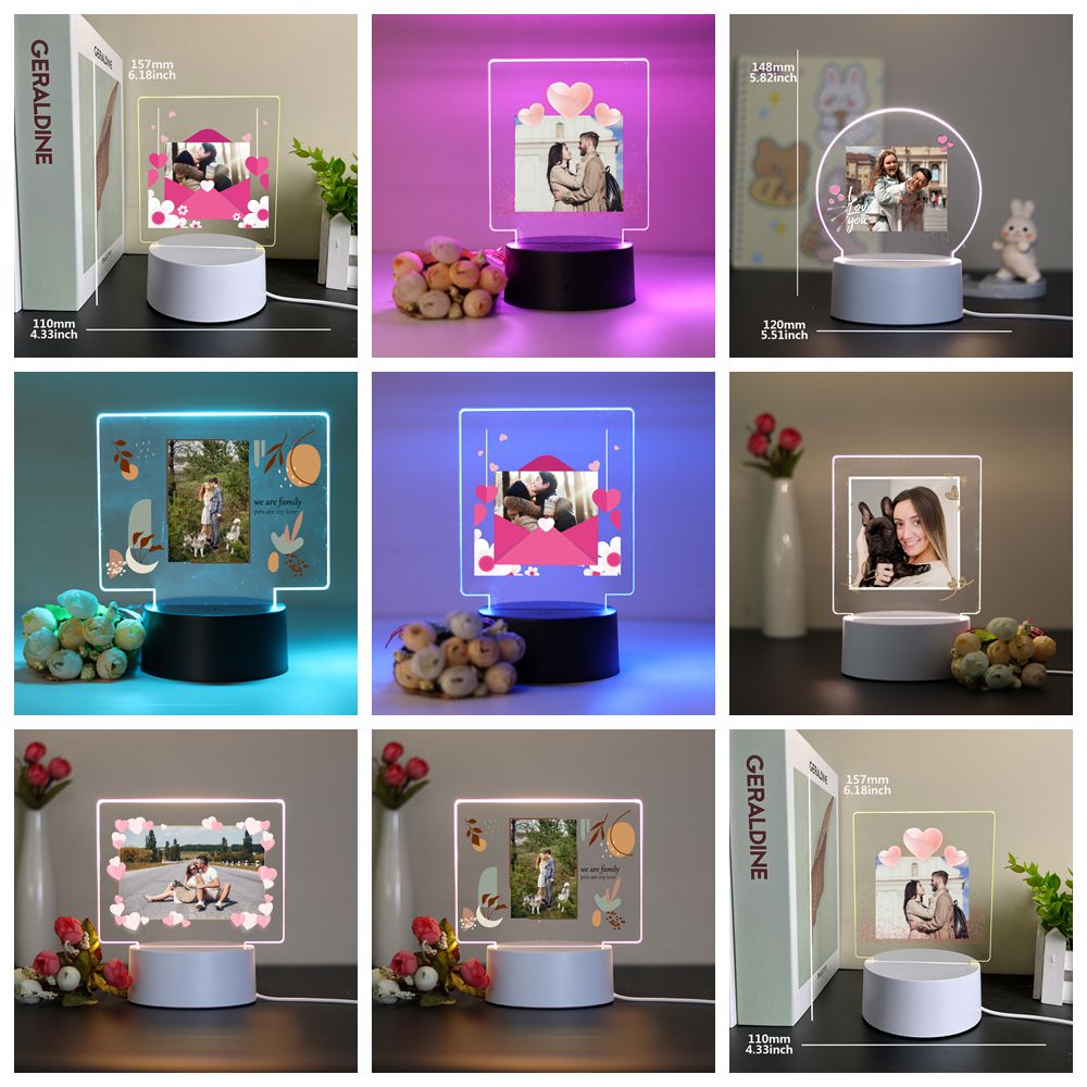 3D Printing Lamp - 1 pz Personalizza Immagine fotografica personalizzata