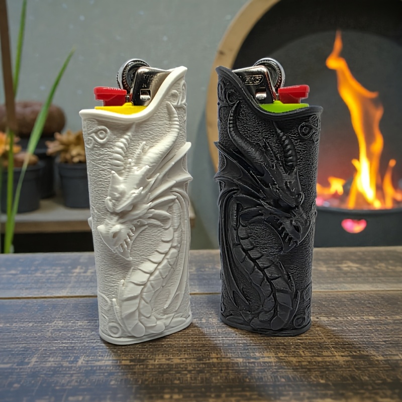 3D Printing Examples - Custodia Protettiva per Accendino con Drago
