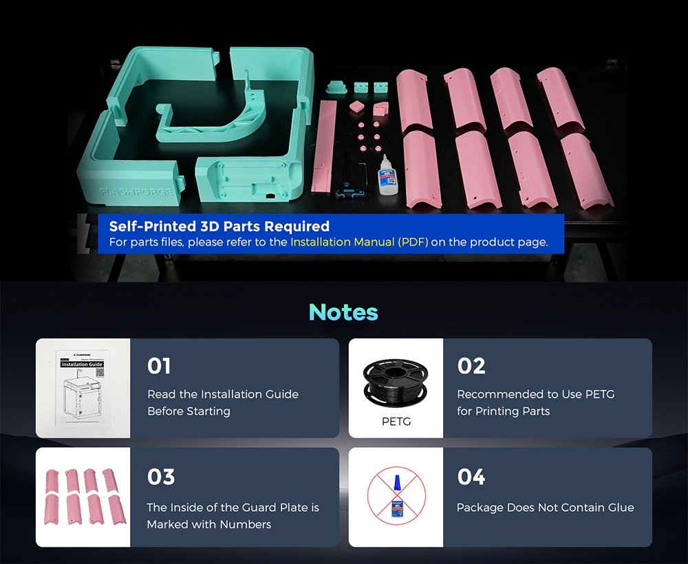 FLASHFORGE Kit pannello custod - Enclosure 3D Printing recensione e prezzo