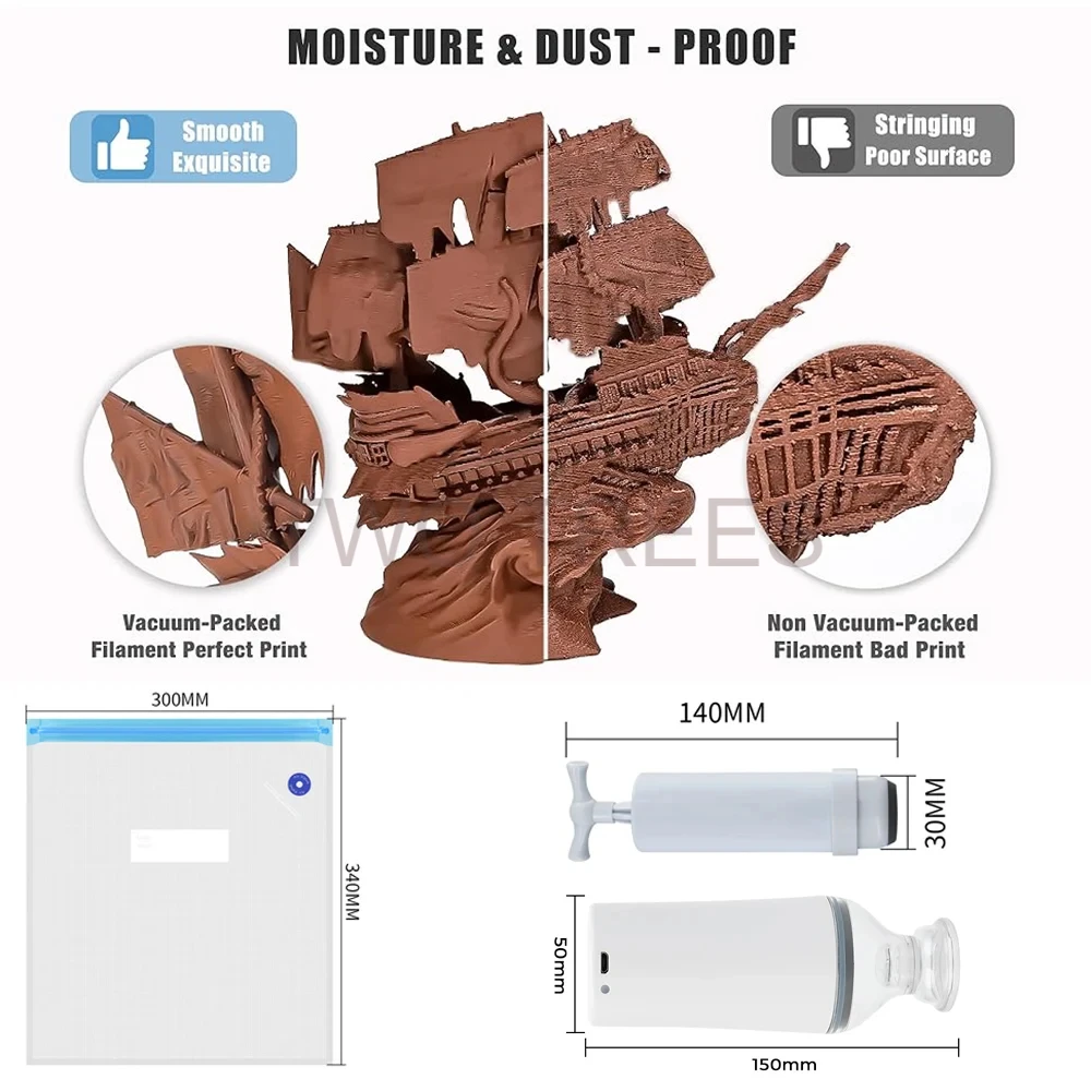 Sacchetto Sottovuoto per Filam - 3D Printing Nylon Filament recensione e prezzo